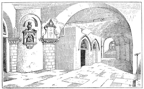 Fig. 7—Eastern Ambulatory and Purgatory before Restoration.