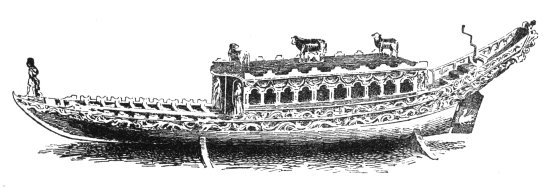 Model of Barge formerly used by the Clothworkers' Company in Civic Procession.