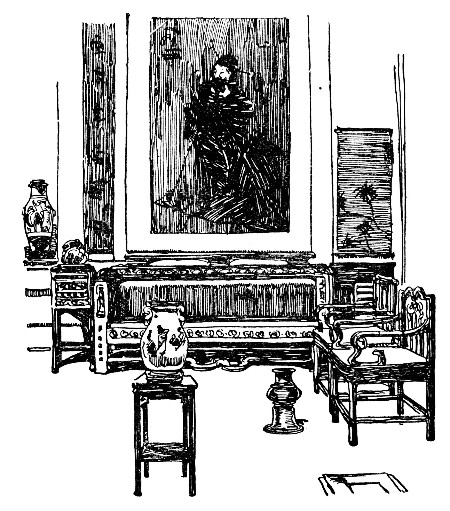INTERIOR OF CHINESE HOUSE AT SINGAPORE.