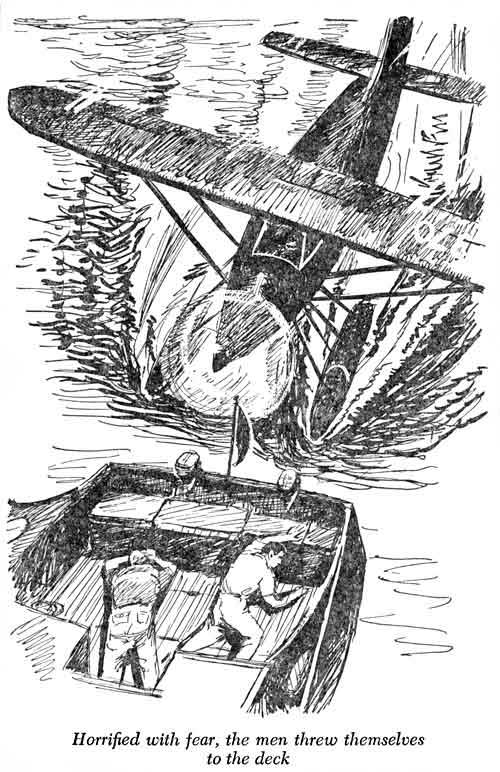 Black pencil drawing on a white paper Speedboat at the gangway. Sketch  Stock Illustration