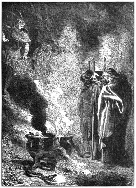 Macbeth visits the witches