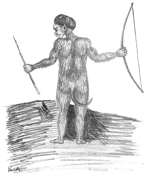“Inland-dweller” armed with bow and arrow.