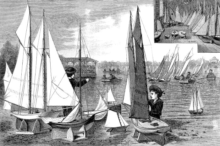 A MINIATURE YACHT REGATTA.&mdash;Drawn by F.&nbsp;S. Cozzens.&mdash;[See
next Page.]