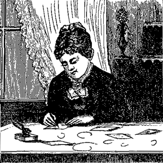 Proper Position of a Lady in Writing