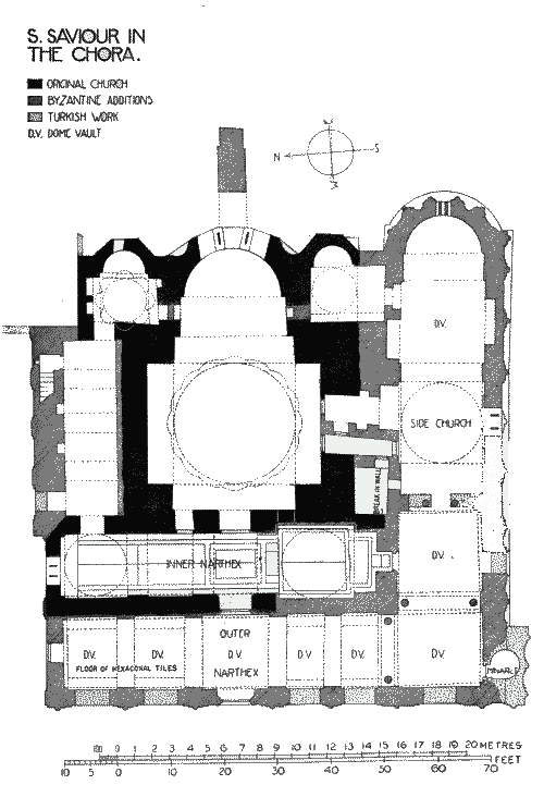 Plan of the Chora and the Parecclesion.