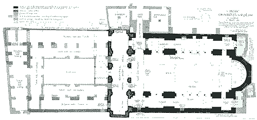 Ground Plan of the Atrium and Church.