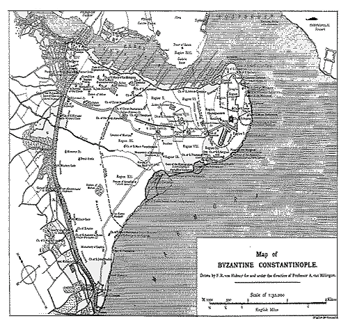 Fig. 7. Map of Byzantine Constantinople.