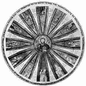 S. Mary Pammakaristos. Mosaic in the dome of the Parecclesion.