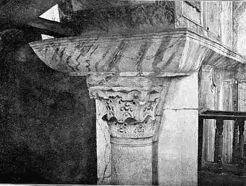 S. Mary Diaconissa. Capital on column at the entrance to the Church.