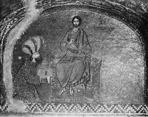 S. Saviour in the Chora. Mosaic Representing Theodore Metochites Offering the Church To Christ.