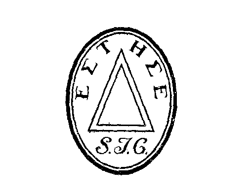Greek ESTHESE with initials STC