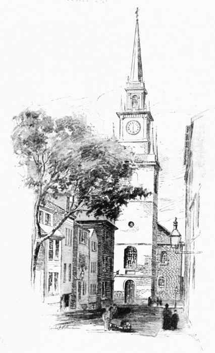 The Old North Church
 (From which Paul Revere's signals were displayed.)