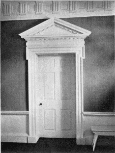 Plate LXX.—Pedimental Doorway, First Floor, Mount
Pleasant; Pedimental Doorway, Second Floor, Mount Pleasant.