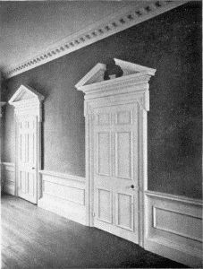 Plate LXXI.—Doorways, Second Floor Hall, Mount Pleasant;
Doorway Detail, Whitby Hall.