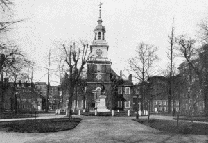 Plate LXXV.—Independence Hall, Independence Square Side.
Begun in 1731.