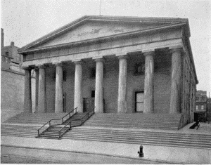 Plate LXXXIX.—Custom House, Fifth and Chestnut Streets.
Completed in 1824; Main Building, Girard College. Begun in 1833.