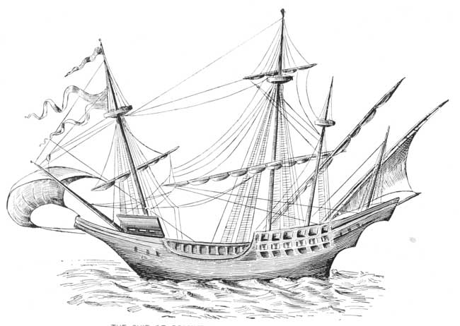 THE SHIP OF COLUMBUS—THE SANTA MARIA CARAVEL.
