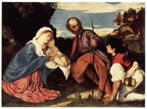 PLATE XV.—TITIAN

THE HOLY FAMILY

National Gallery, London