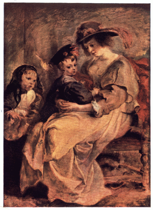 PLATE XXIV.—RUBENS

PORTRAIT OF HÉLÈNE FOURMENT, THE ARTIST'S SECOND WIFE, AND TWO CHILDREN

Louvre, Paris