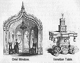 Oriel Window.  Venetian Table