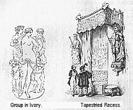 Group in Ivory: Tapestried Recess