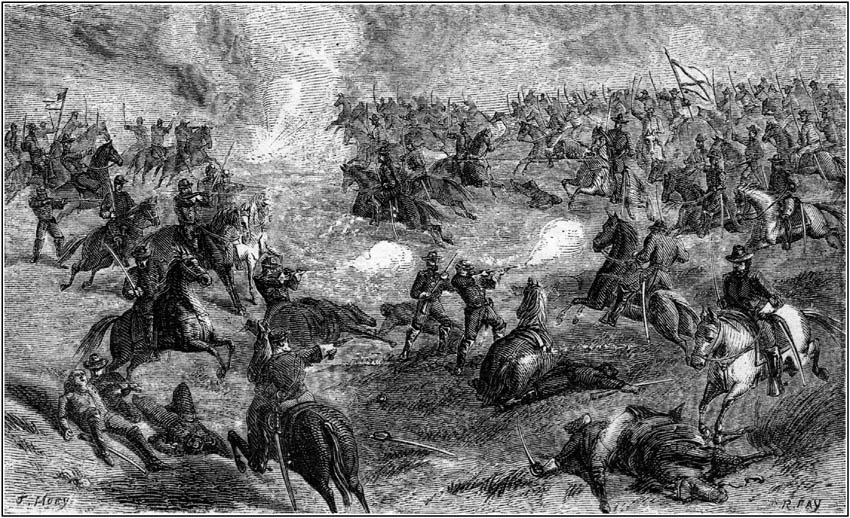 THE CAPTURE—CAVALRY FIGHT
AT BUCKLAND MILLS.