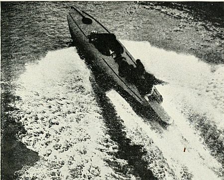 A 40-ft. Coastal Motor Boat Travelling at Full Speed