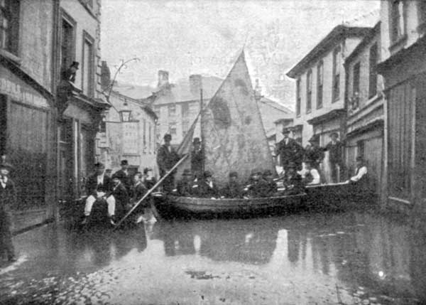 A FLOOD IN THE
STREETS OF NORTHWICH.