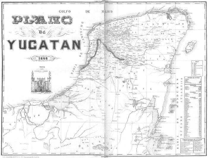 Plano de Yucatan 1848