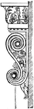 Showing scroll and floral designs