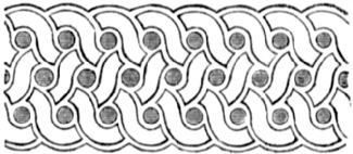 A woven pattern, similar to simple knotwork