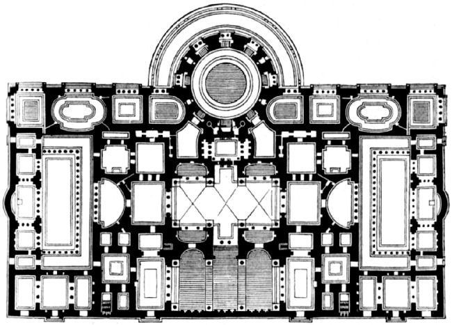 Showing the extent of the huge symmetrical complex