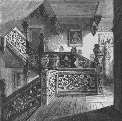 ELIZABETHAN STAIRCASE, HARDWICKE HALL.