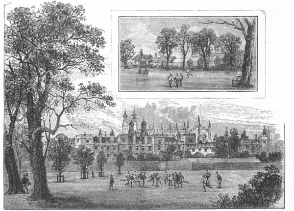 1. ETON COLLEGE FROM THE PLAYING FIELDS.