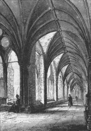 CLOISTERS OF WESTMINSTER ABBEY.