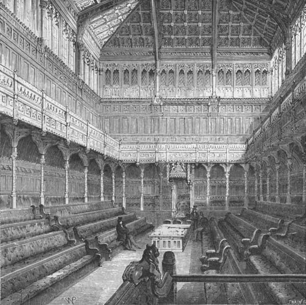 INTERIOR OF THE HOUSE OF COMMONS.