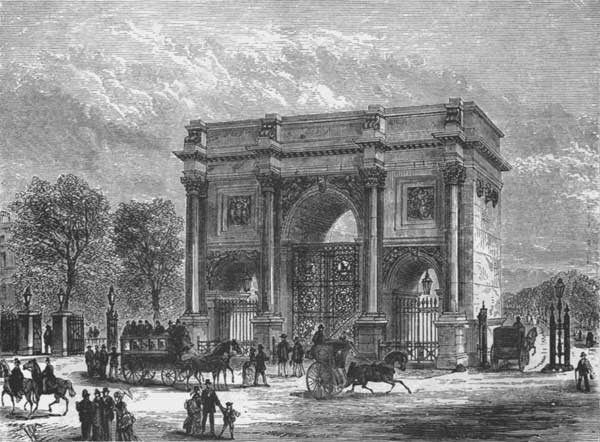 THE MARBLE ARCH, HYDE PARK.