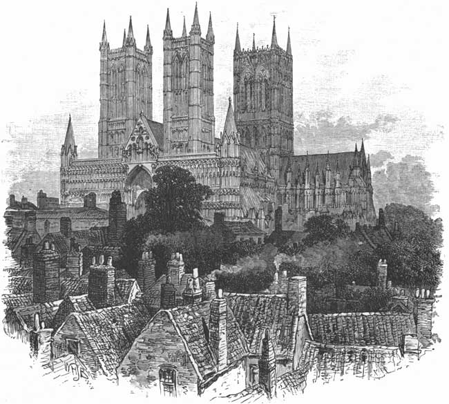 LINCOLN CATHEDRAL, FROM THE SOUTH-WEST.