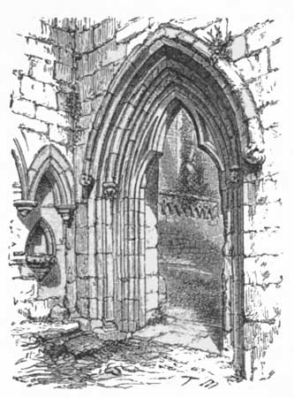GATEWAY IN THE PRIORY, BOLTON ABBEY.