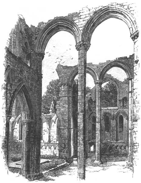 THE TRANSEPT, FOUNTAINS ABBEY.