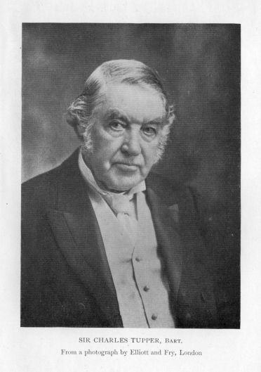 Sir Charles Tupper, Bart.  From a photograph by Elliott and Fry, London.