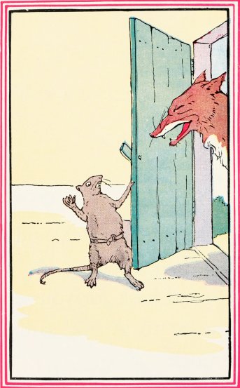 the mouse opens the door to the fox