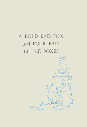 'A BOLD BAD FOX'