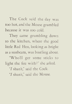 'The Cock said...'