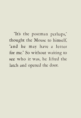 'It's the postman...'