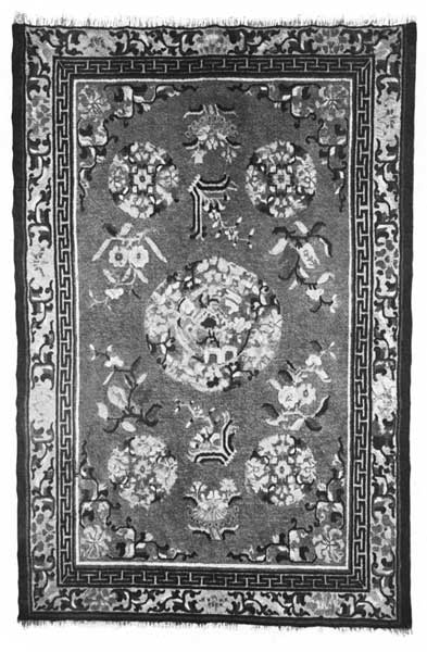 ANTIQUE CHINESE WOOL RUG