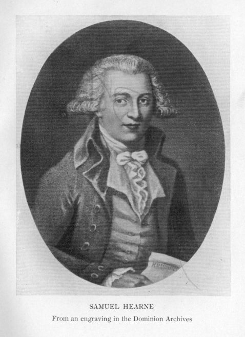 Samuel Hearne.  From an engraving in the Dominion Archives.
