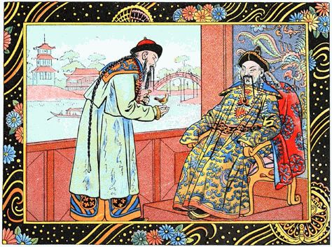 il apporta � l'empereur un oiseau peint