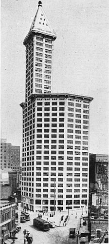 SMITH BUILDING, SEATTLE, TALLEST IN THE WORLD OUTSIDE NEW YORK.