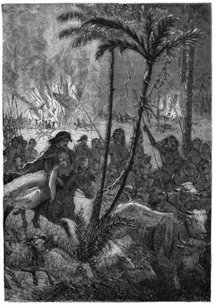 Ethel's Capture by the Indians.
